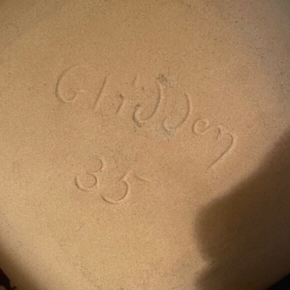 Cute! Vintage Poodle Pottery Bread/Dessert Plate - Picture 6 of 9